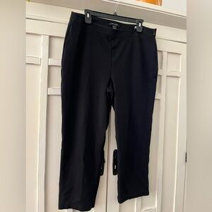 St. John Alexa Black Knit Pants Back Seam Size 16 Super Nice like new